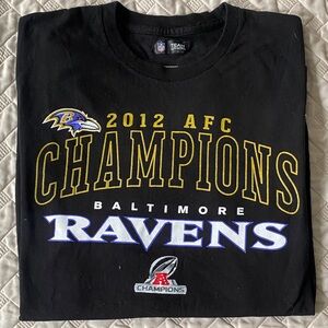 Ravens 2012 AFC Champions Black Long Sleeve T-Shirt